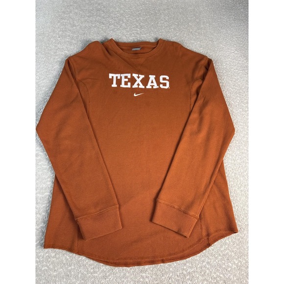 Nike Other - Texas Longhorns Shirt Mens 2XL Orange NCAA Football Nike‎ Thermal Waffle Knit